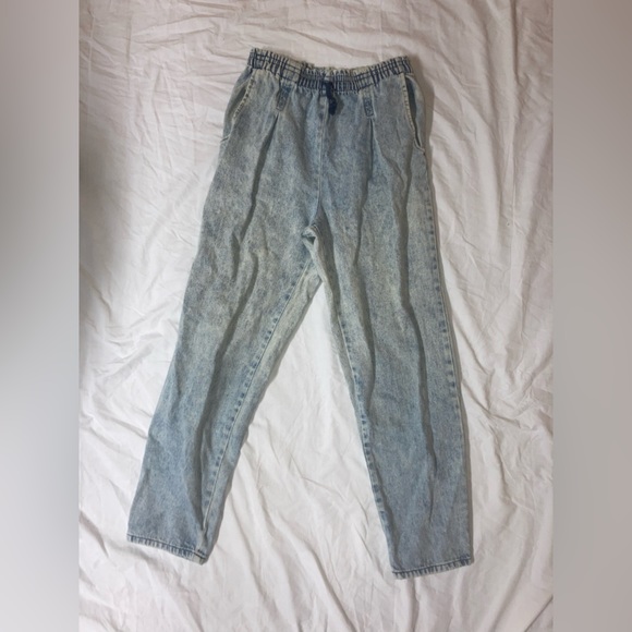Vintage Acid Wash Denim Joggers - Picture 11 of 13